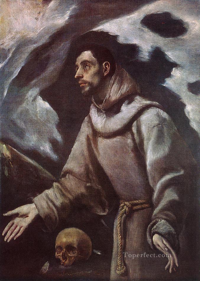The Ecstasy of St Francis 1580 Mannerism Spanish Renaissance El Greco Oil Paintings